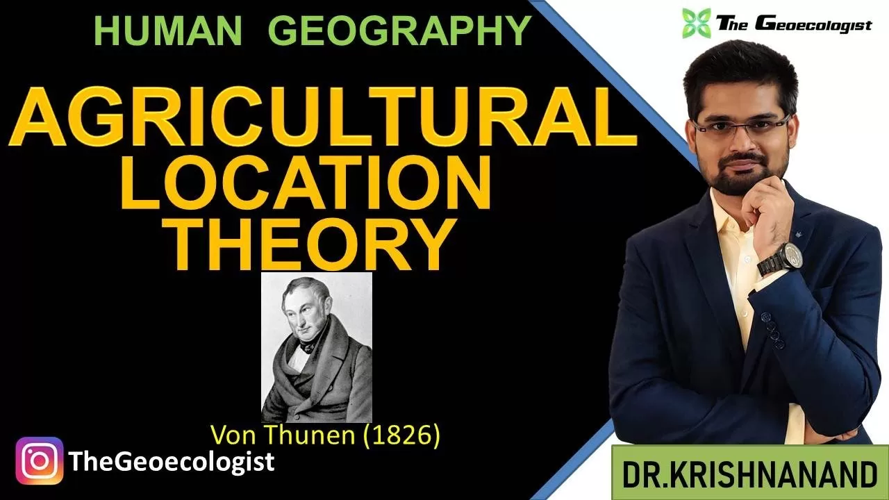 Von Thunen | Von Thunen's Model of  Agricultural Location
