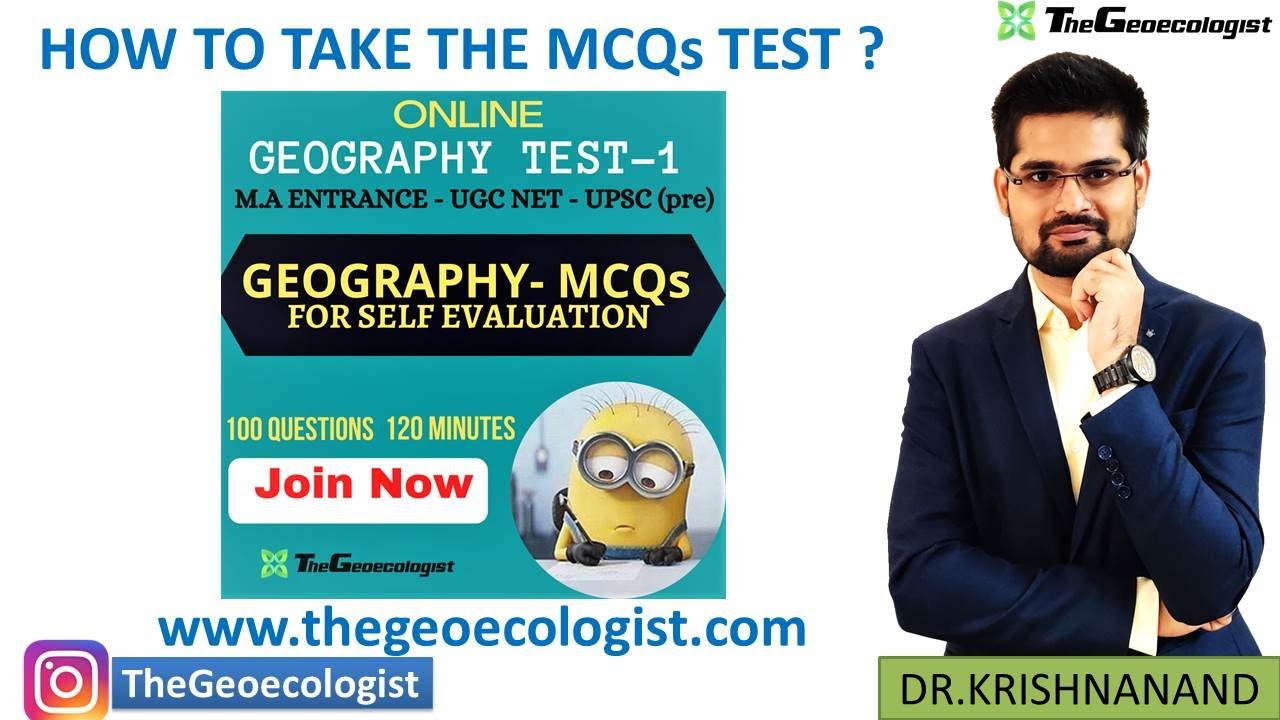 Geography MCQ TEST Series- UGC NET- MA Entrance-Geoecologist