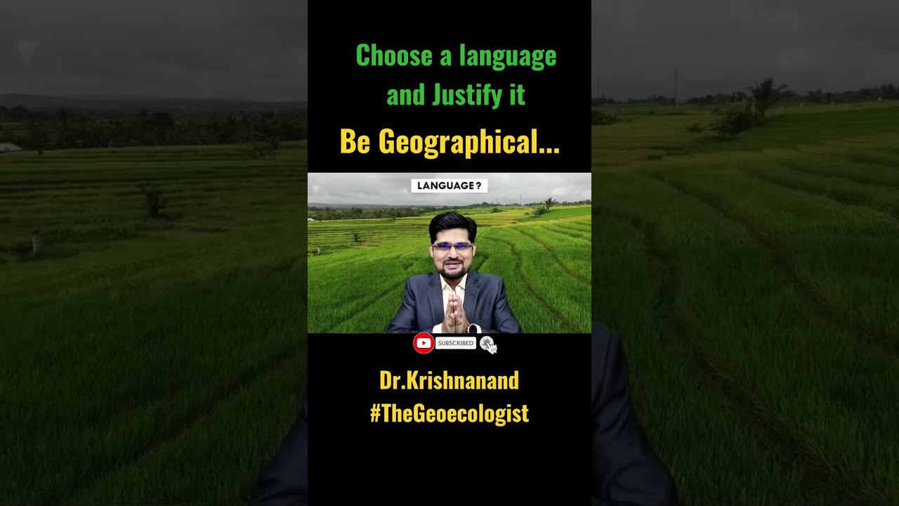 Best language to opt for  Geography- Geoecologist #shorts