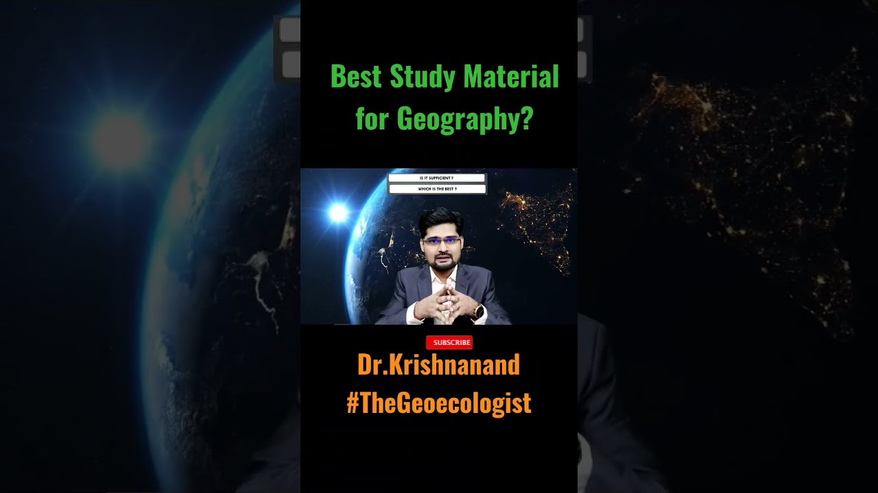 Best study material for Geography -UPSC-Geoecologist#shorts