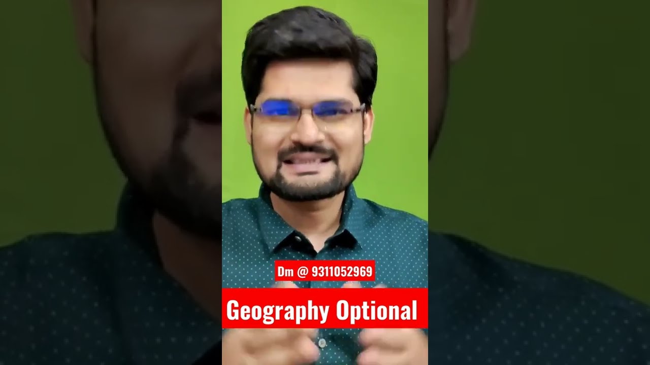 Geography Optional - Geoecologist - UPSC 2022-23 #shorts