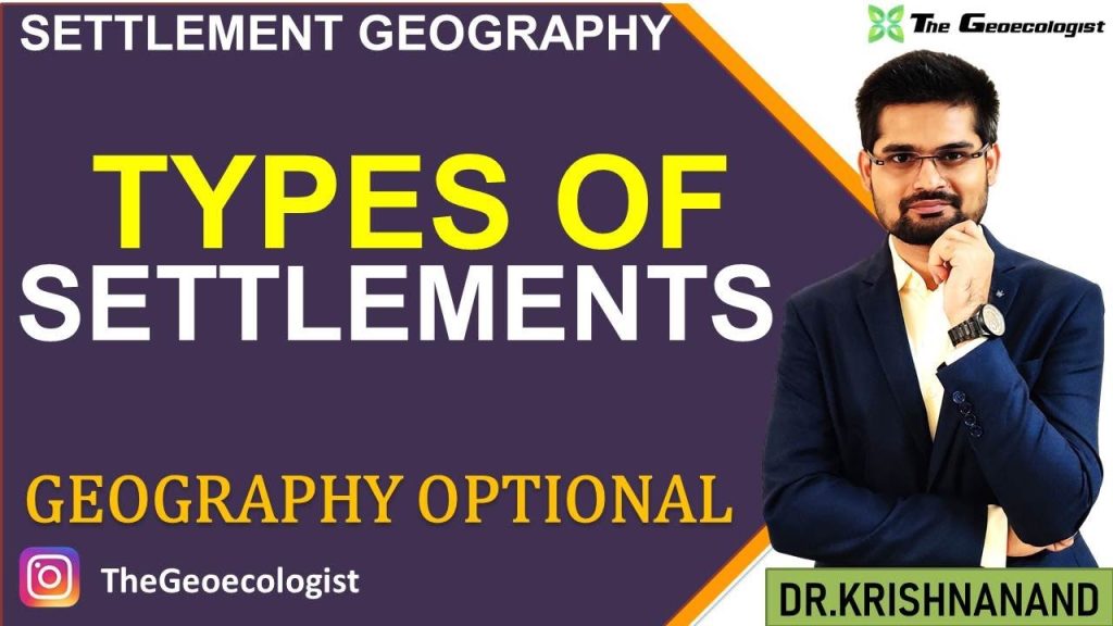 Types of SettlementsSettlement GeographyGeoecologistUPSC