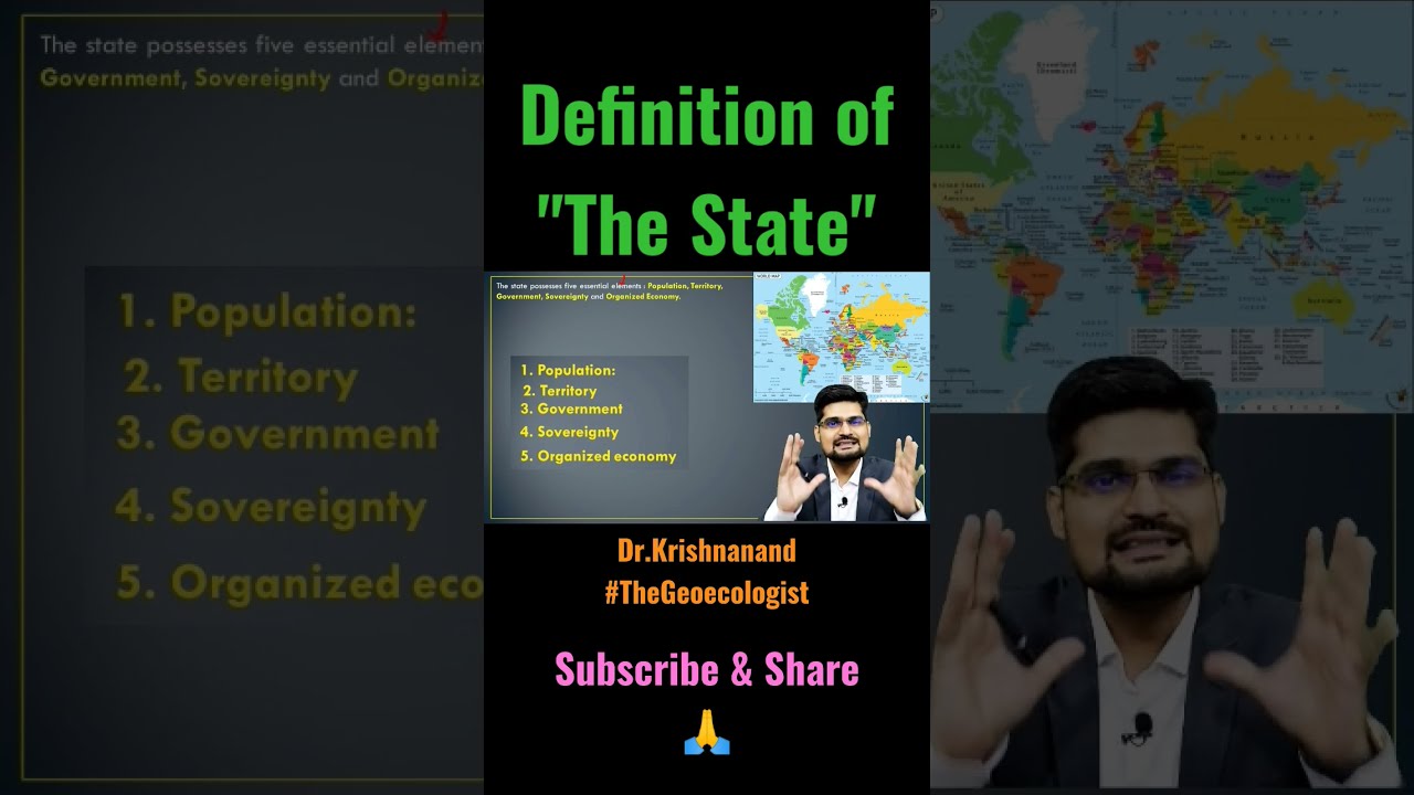 Definition of a State- Political Geography-Geoecologist#shorts
