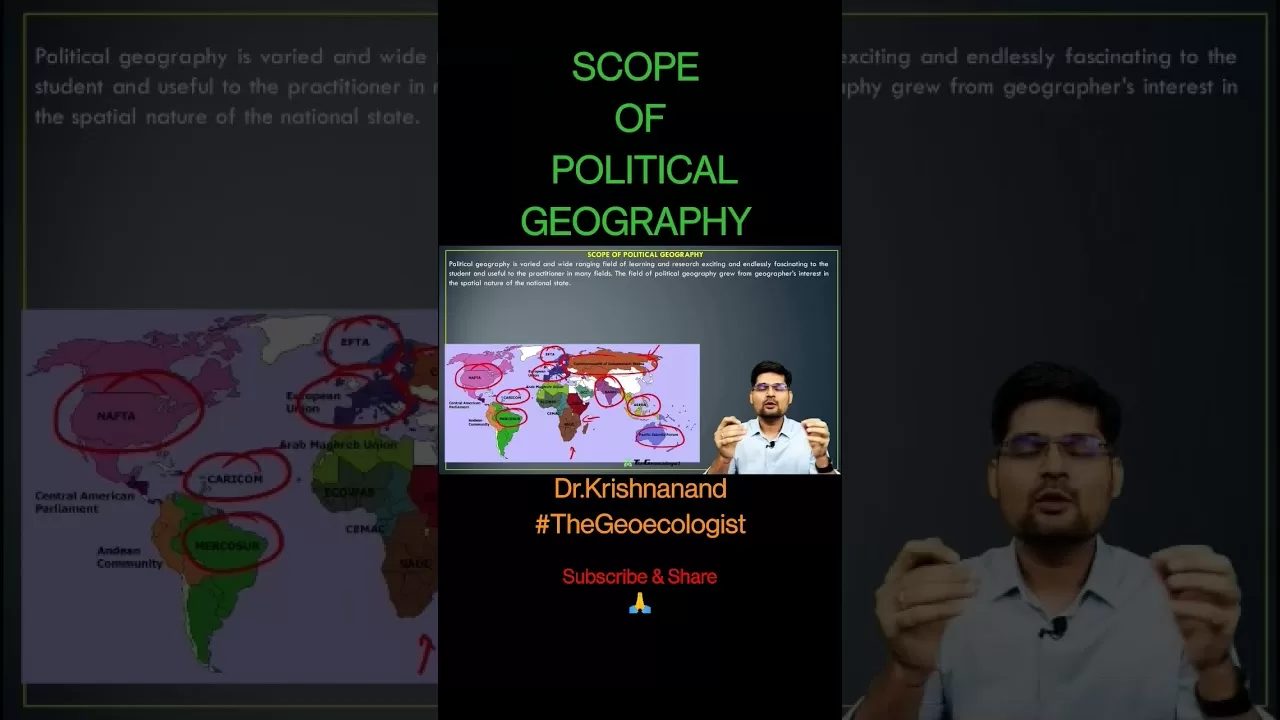 Scope of Political Geography -Geoecologist #shorts