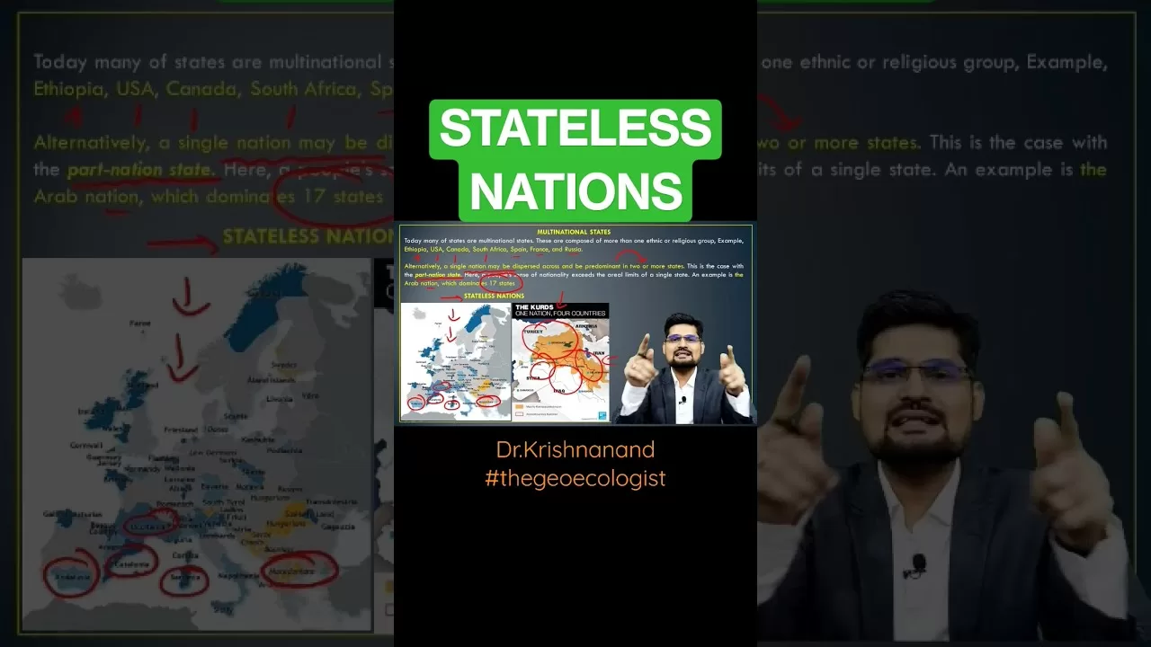 Stateless Nations-Political Geography- Geoecologist #shorts