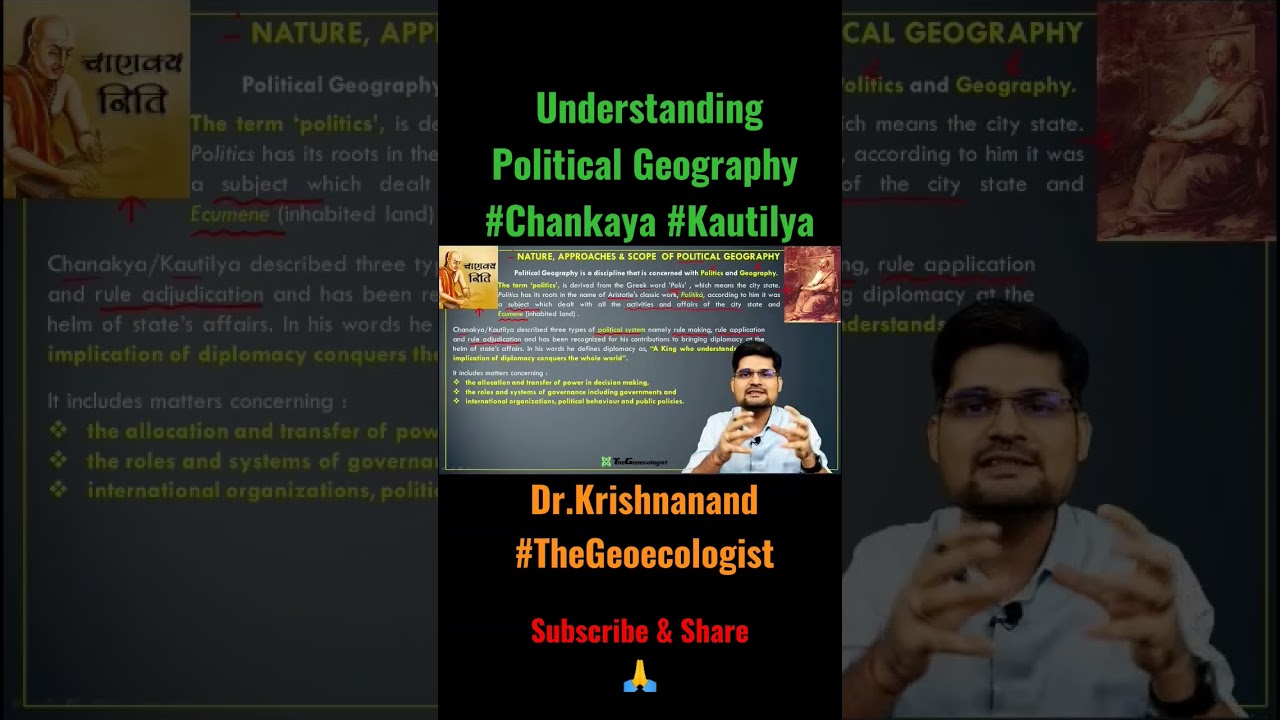 Understanding Political Geography- Geoecologist #shorts