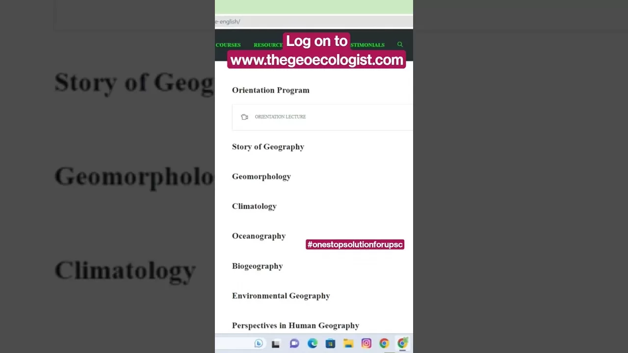 Best geography optional course- Geoecologist #shorts