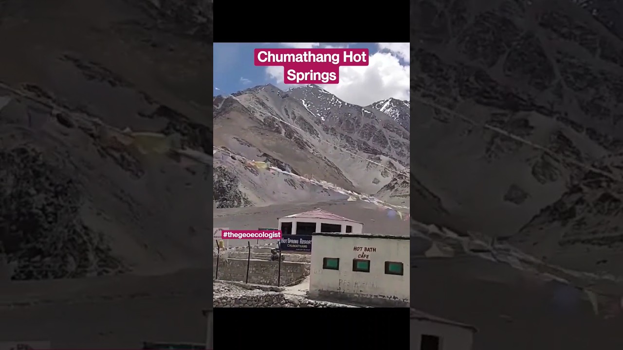 Chumathang Hot Springs- Geothermal Energy - Ladakh #shorts