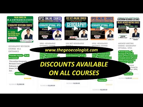 Geography Online Courses -Heavy Discounts-TheGeoecologist