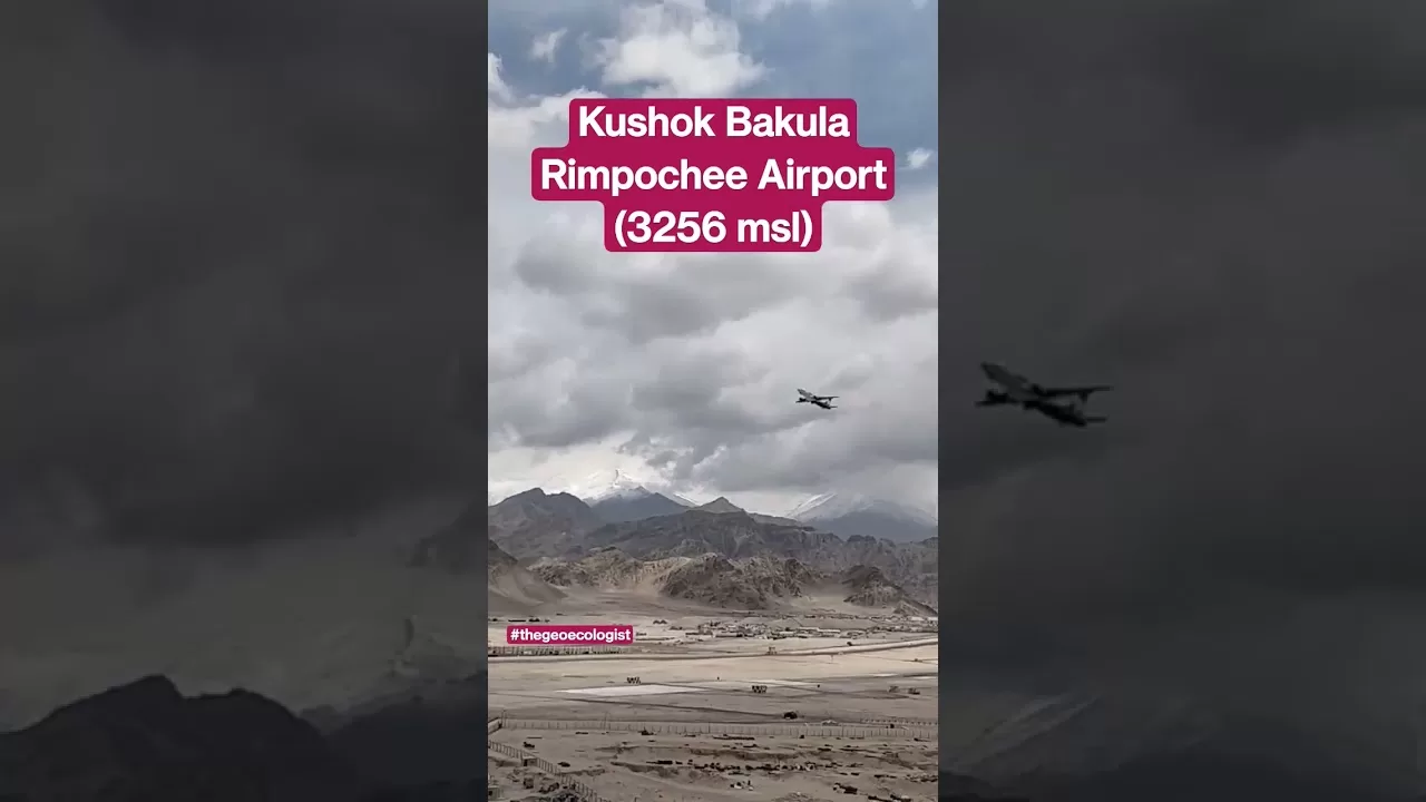 Kushok Bakula Rimpochee Airport -Leh(Ladakh)- India #shorts