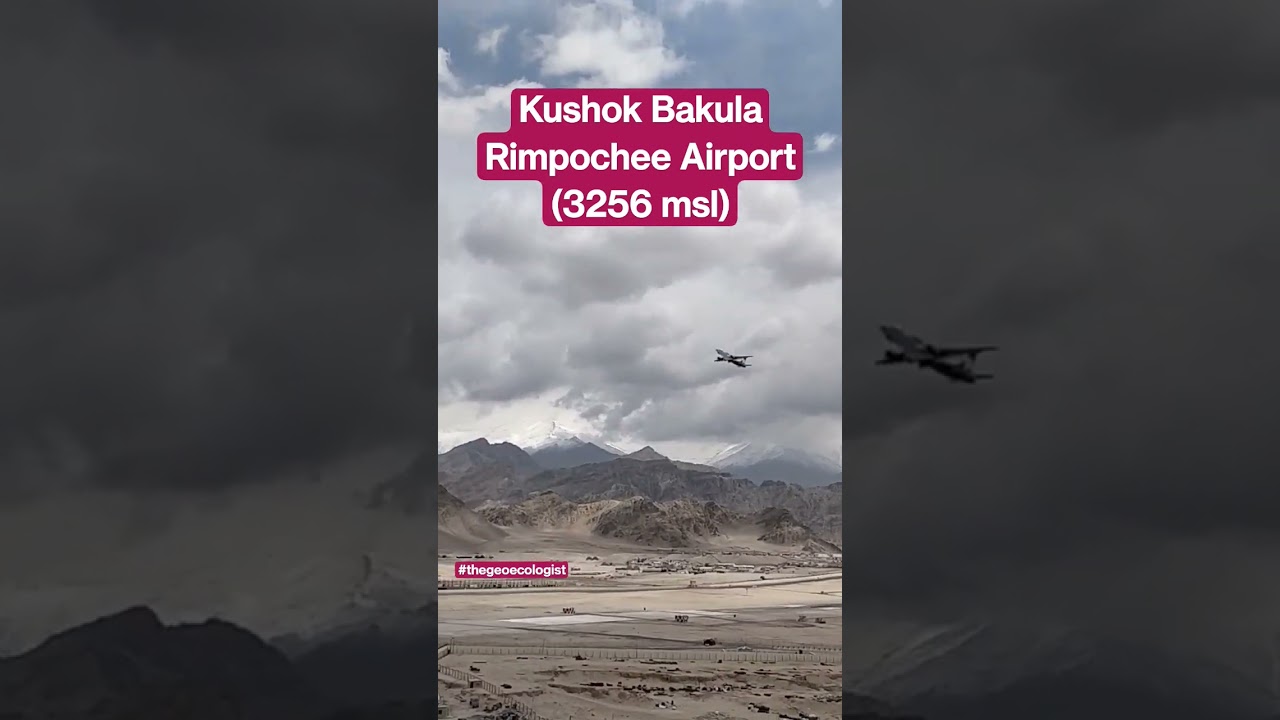 Kushok Bakula Rimpochee Airport -Leh(Ladakh)- India #shorts