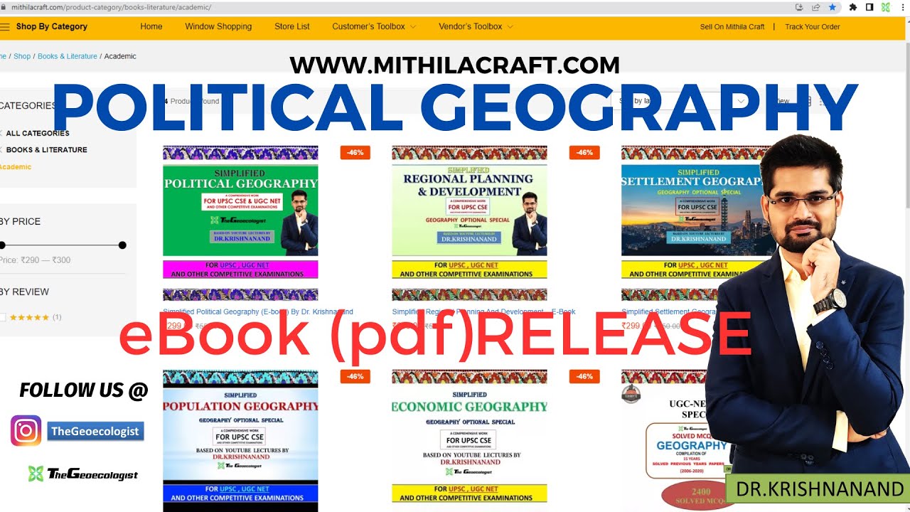 Political Geography eBook Release- Dr.Krishnanand-TheGeoecologist