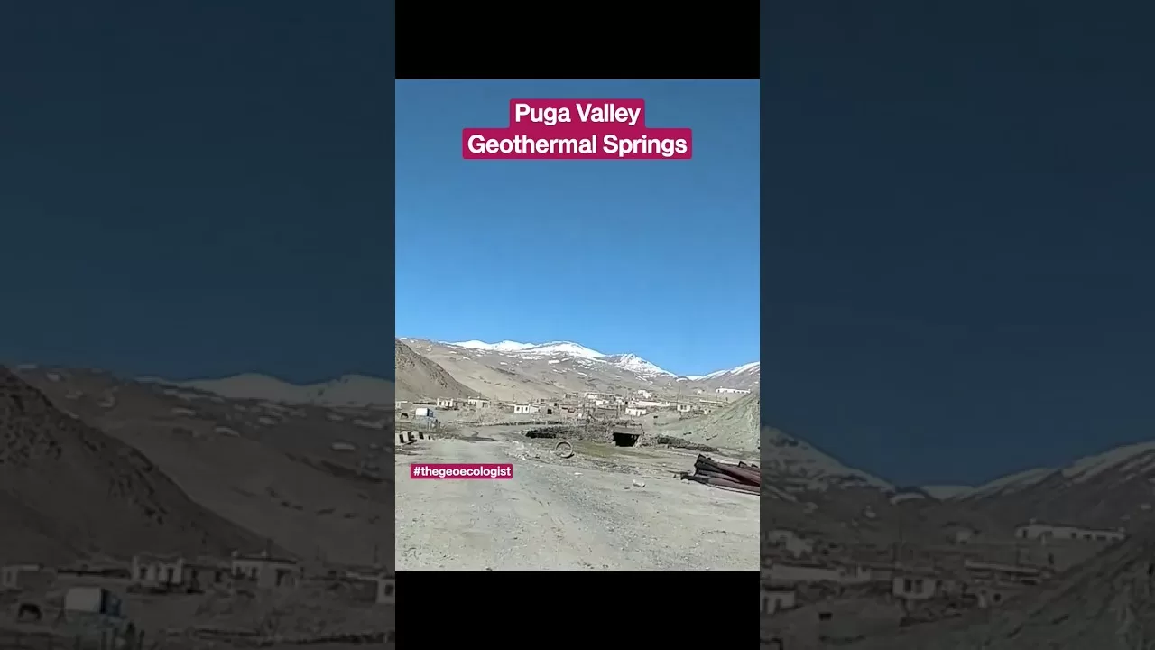 Puga Valley- Geothermal Energy - Ladakh - India #shorts