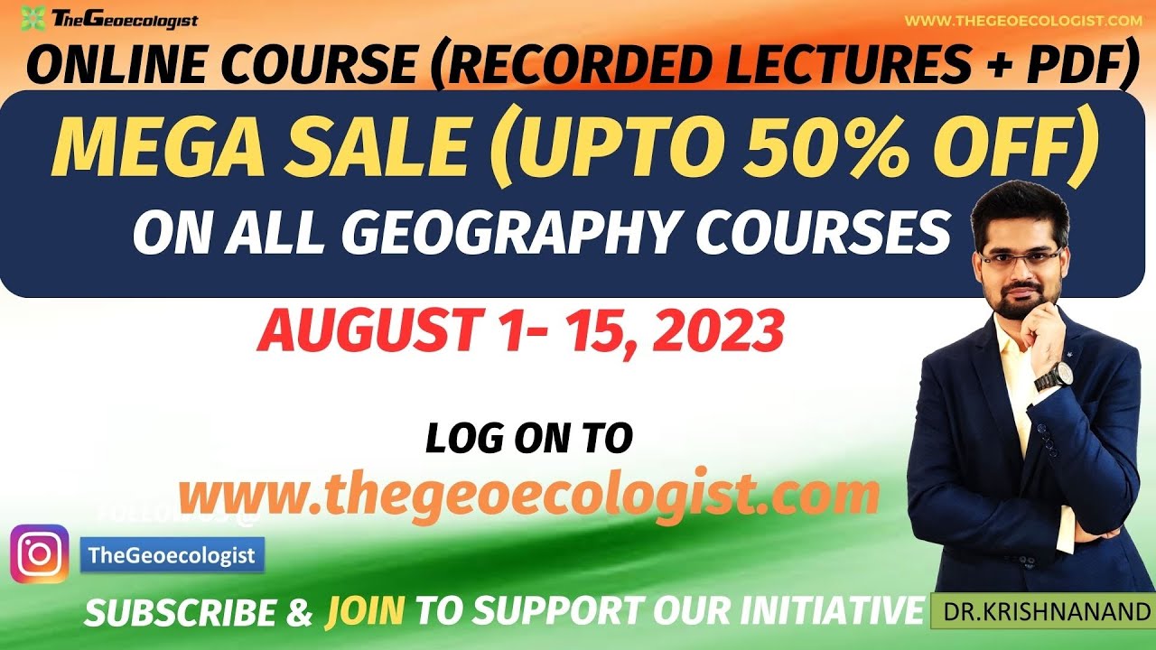 Best Geography Online Courses-  UPSC -  UGC NET - CUET - TheGeoecologist