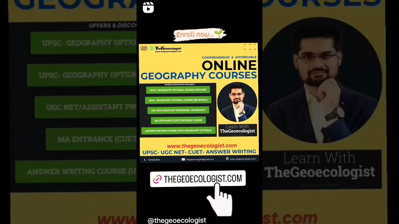 Enroll now for #geographyoptional #ugcnet #upsc online course #shorts