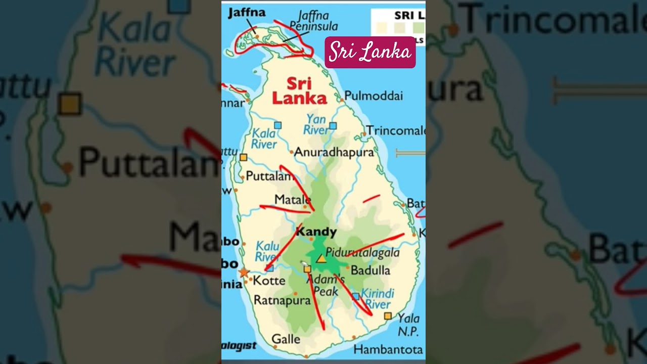 Geography of Srilanka- thegeoecologist #shorts