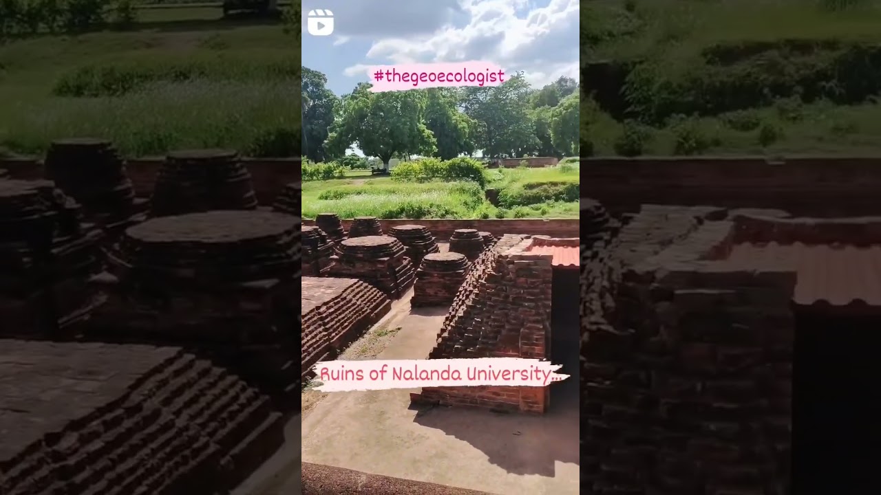 Ruins of Nalanda University #upsc #shorts