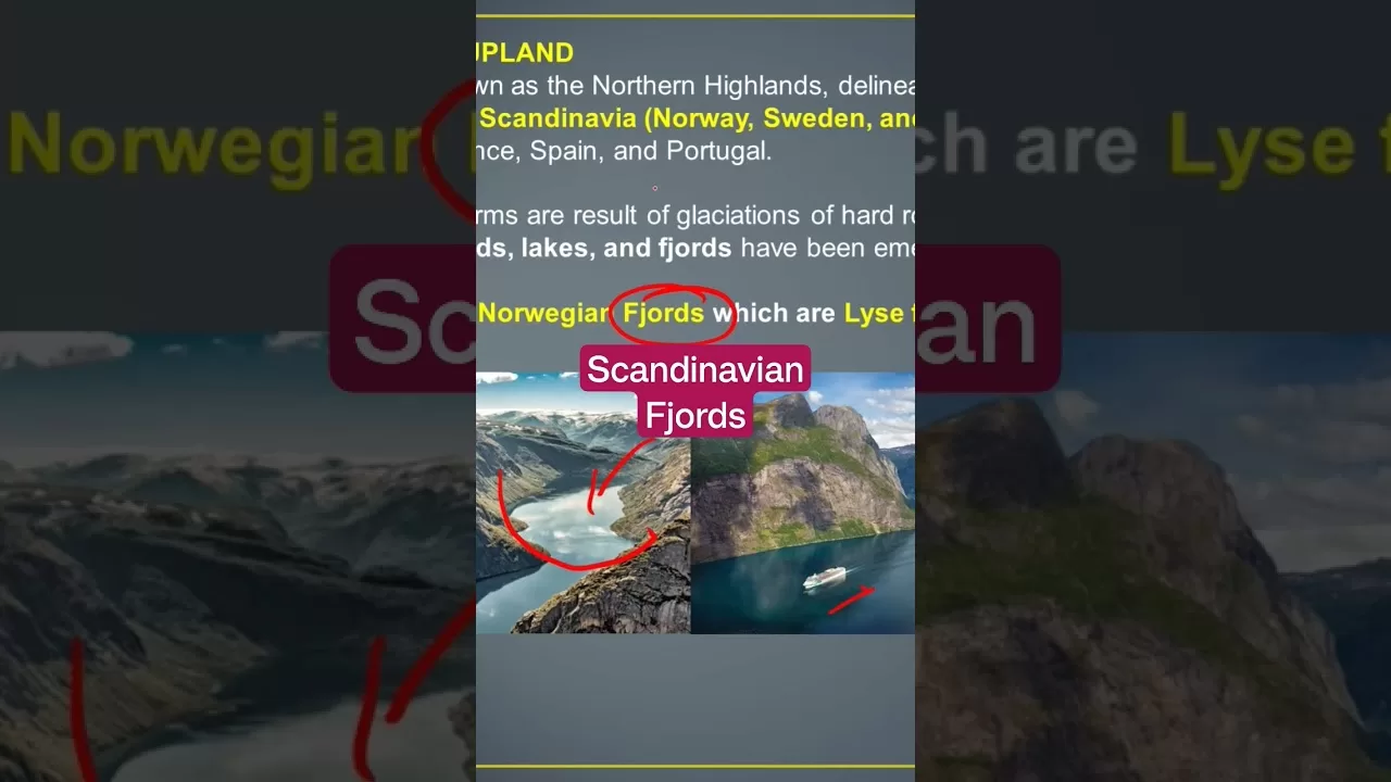 Scandinavian Fjords- European Lowlands #shorts