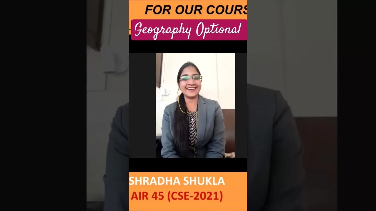 Shradha Shukla-AIR 45 UPSC CSE #shorts #upsc