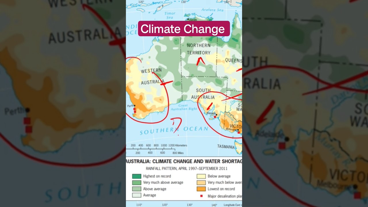 Australia - Climate Change  TheGeoecologist #shorts