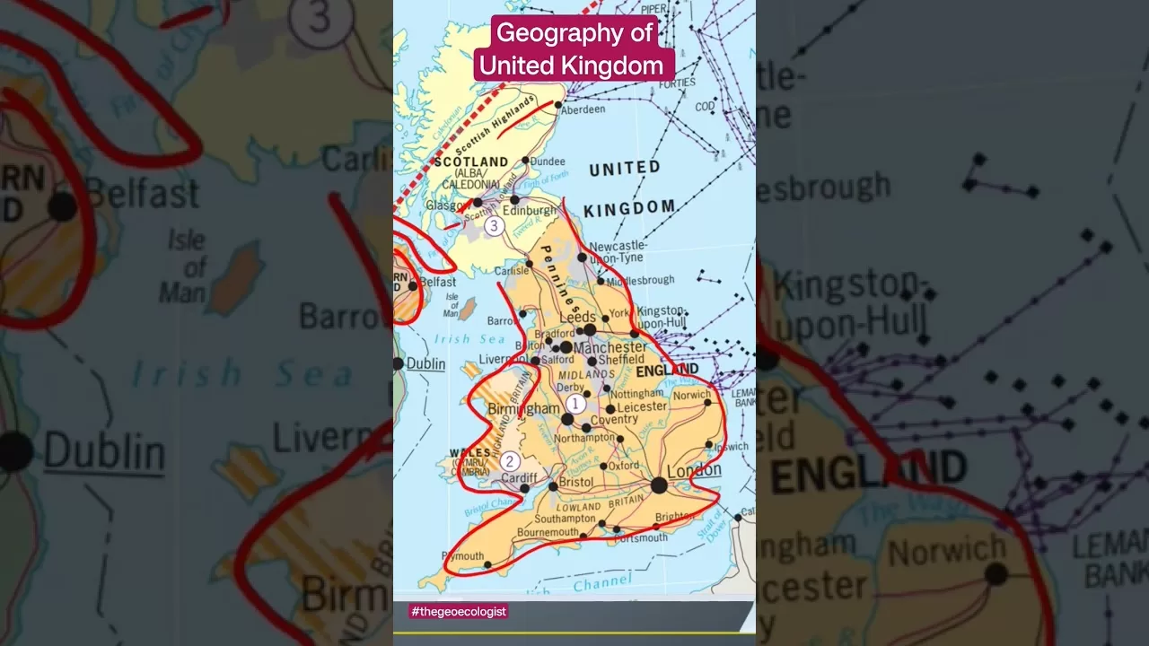 Geography of the United Kingdom (UK)- thegeoecologist #viralvideo #upsc #shorts