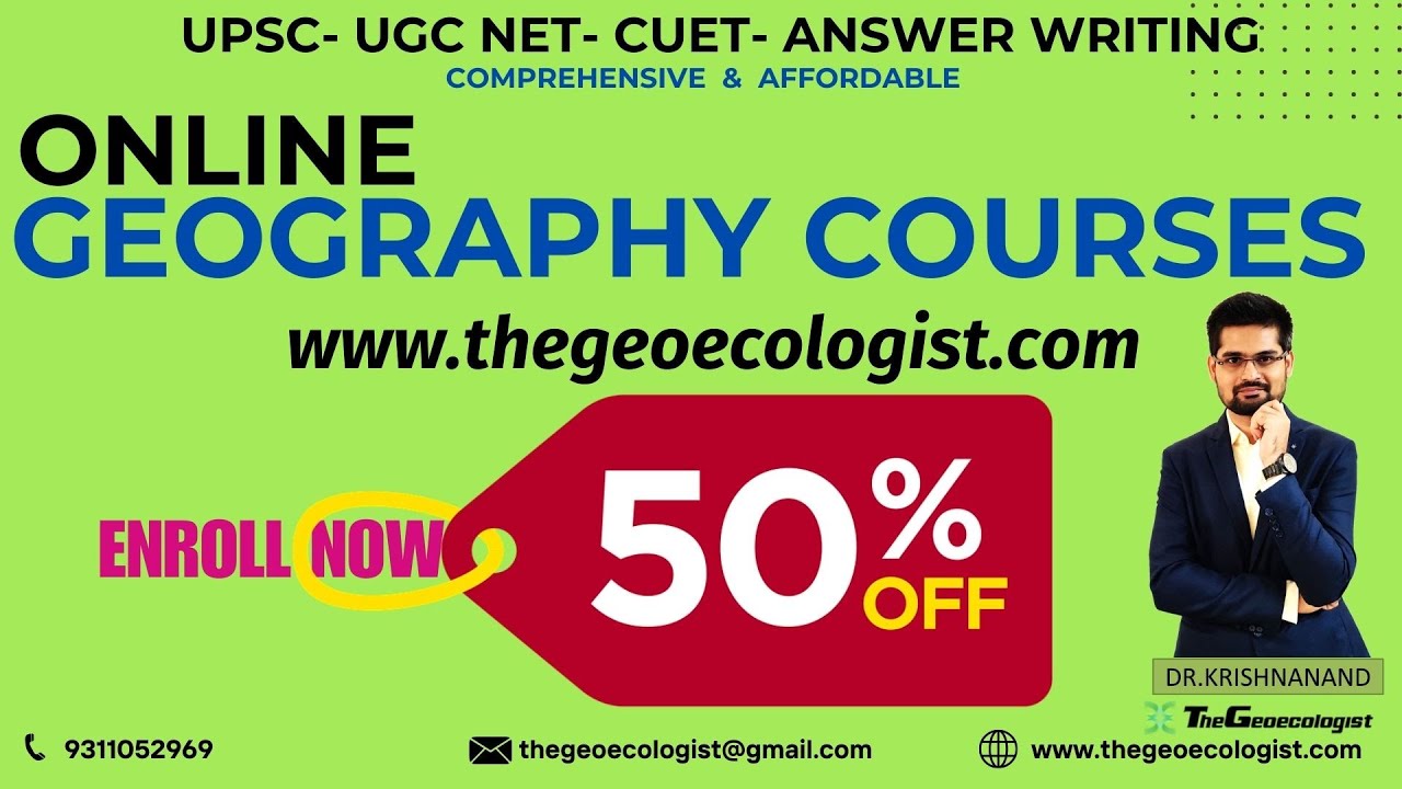 Online Geography Courses - TheGeoecologist #upsc #ugcnet