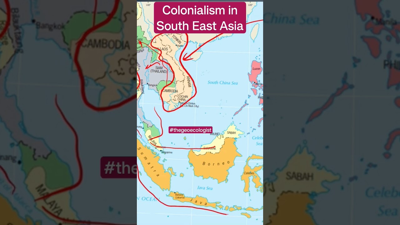 Colonialism in South East Asia- South East Asian Region #shorts