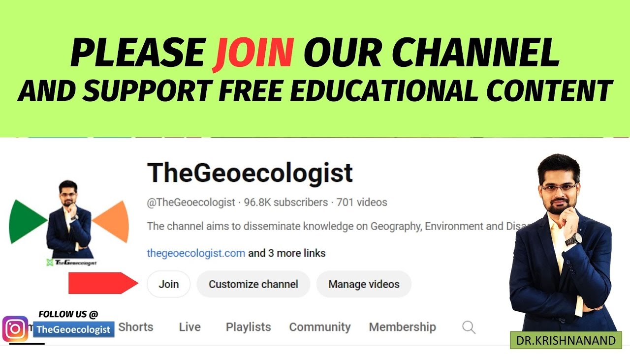 Best channel for Geography Videos-TheGeoecologist #shorts