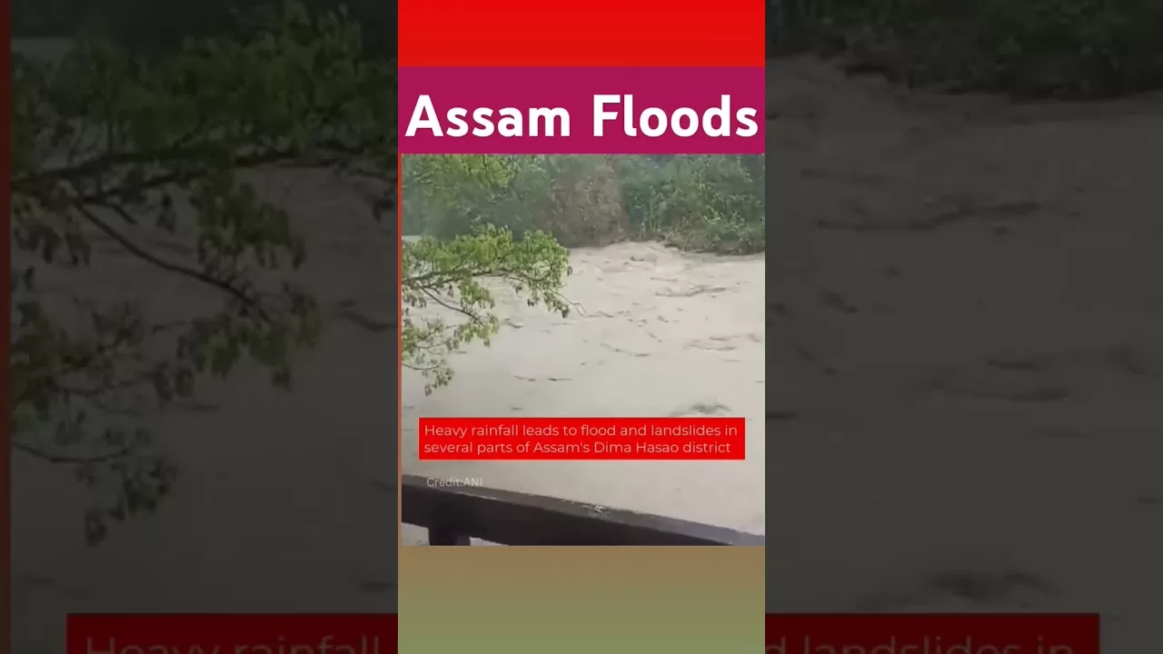 Assam Floods - Dima Hasao District #floodsinindia #floods #shorts