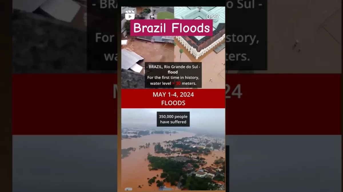 Brazil Floods- Rio Grande do Sul floods #climatechange #disaster #shorts