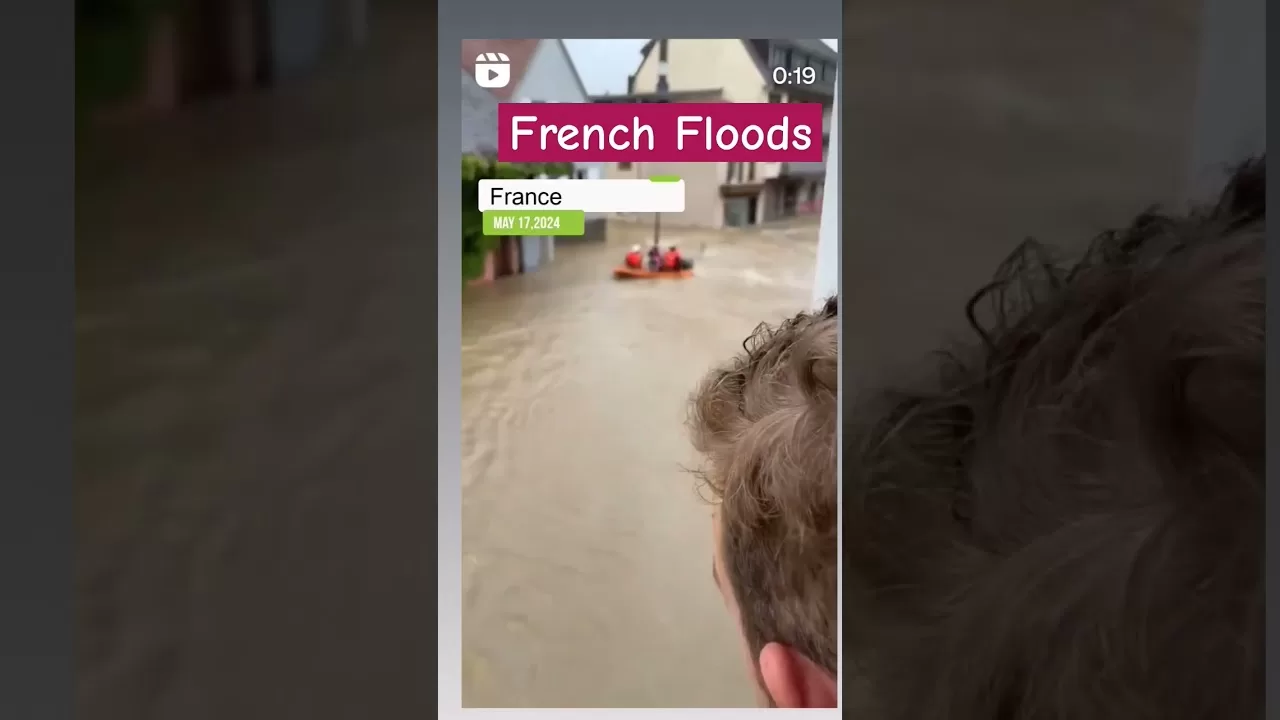 France Floods #disaster #viral #shorts