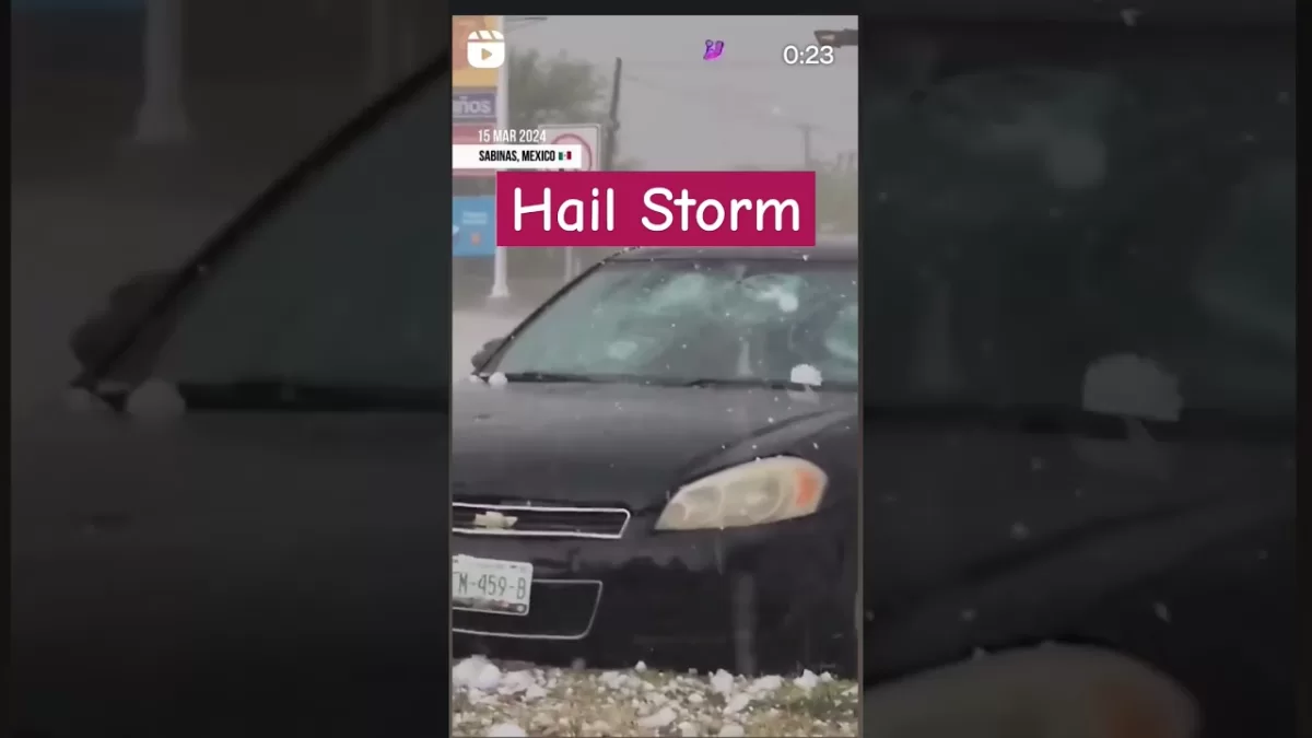Hail Storm in Mexico- Extreme Event #climatechange #viral #shorts