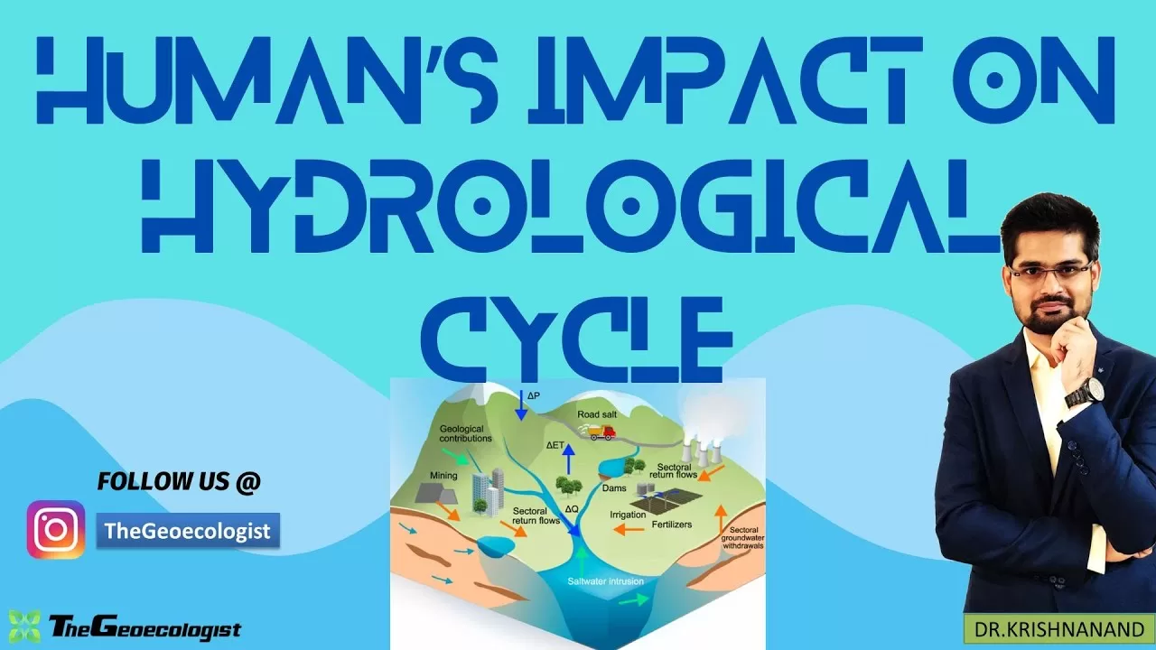 Human's Impact on Hydrological Cycle - TheGeoecologist #hydrology
