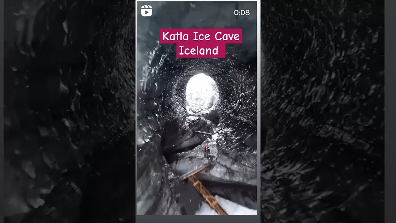 Katla Ice Cave #iceland #viral #shorts