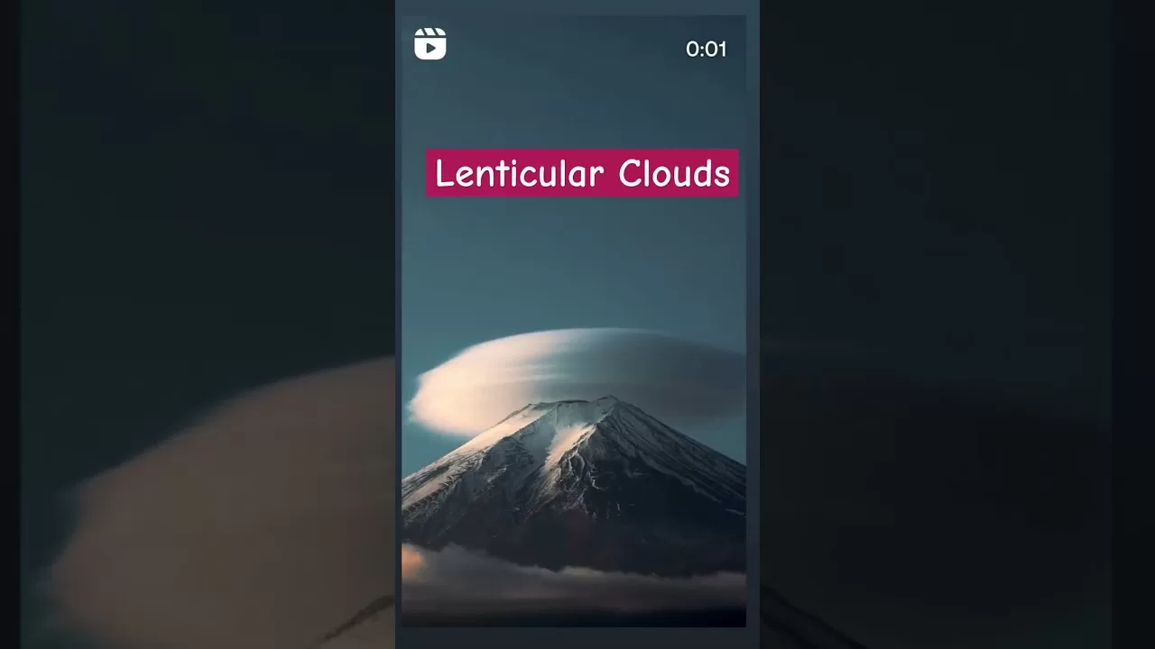 Lenticular Clouds  #japan #viral  #shorts