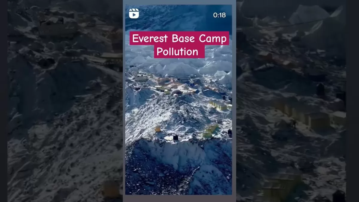 Mount Everest Base Camp - Waste Dump #everestbasecamp #viral #shorts