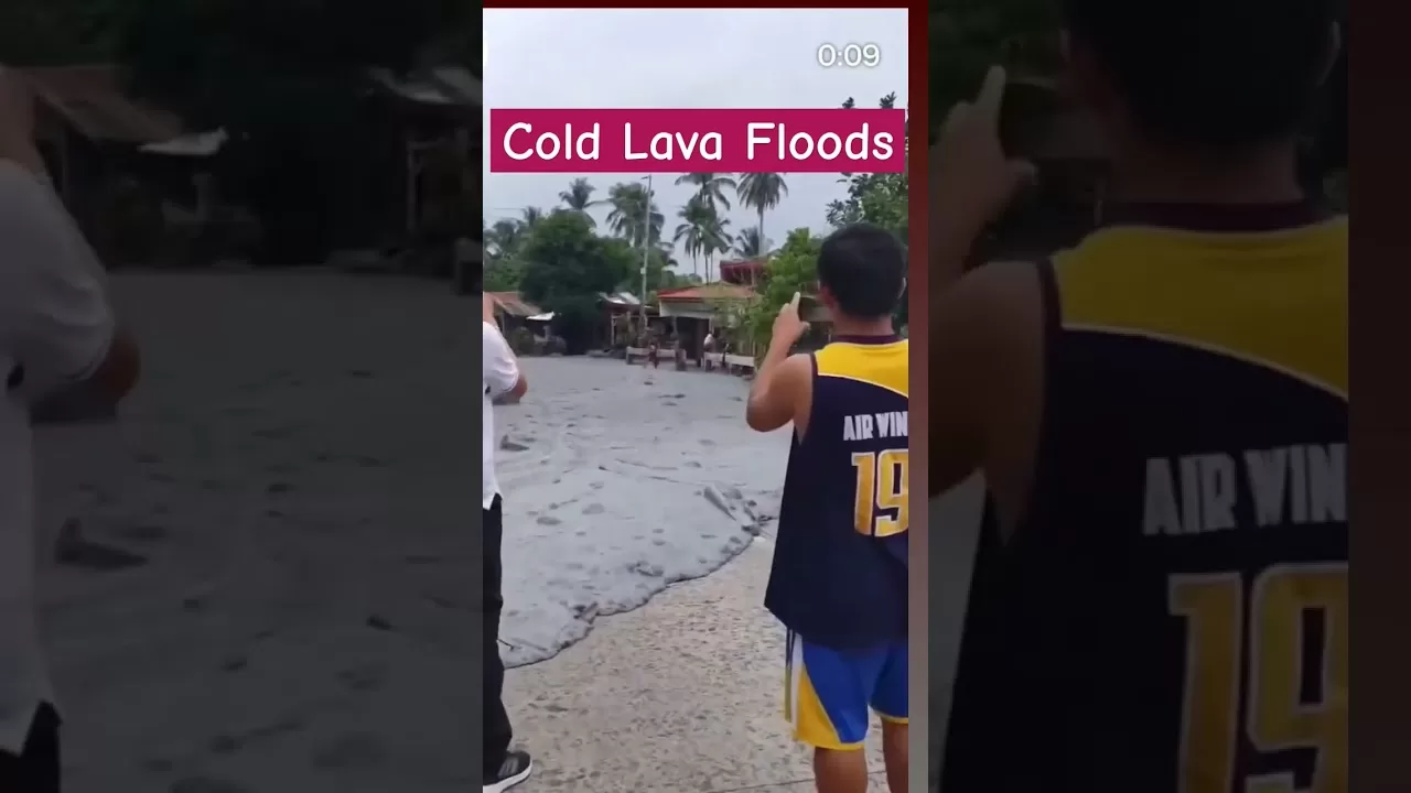 Cold Lava Floods #philippines #lavaflow #viral #shorts