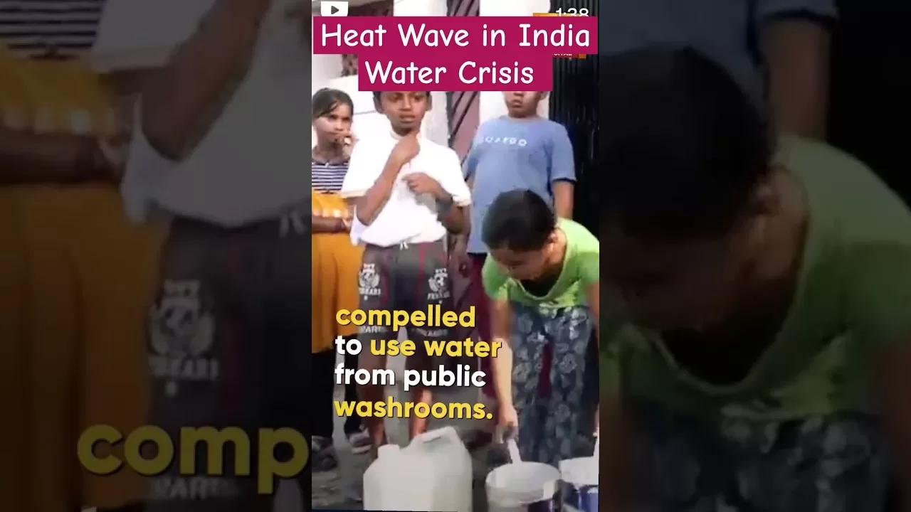 Heat wave in India - Water Crisis in Delhi #delhiwatercrisis #viral #shorts