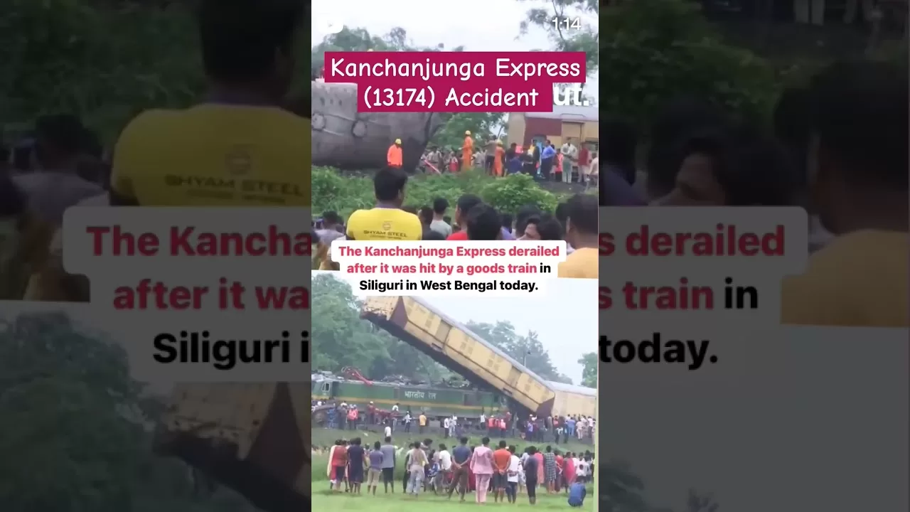 Kanchanjunga Express collision  #kanchanjungaexpress #trainaccident #viral #shorts