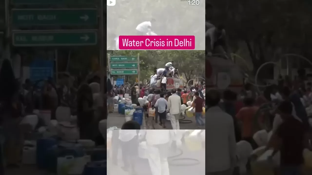 Water Crisis in Delhi #watercrisis #newdelhi #india #viral #shorts