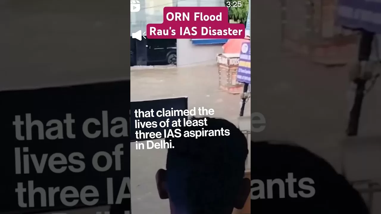 Rau's IAS Basement Mishap #disasters #rajendernagar #upsccoaching #viralvideo #shorts