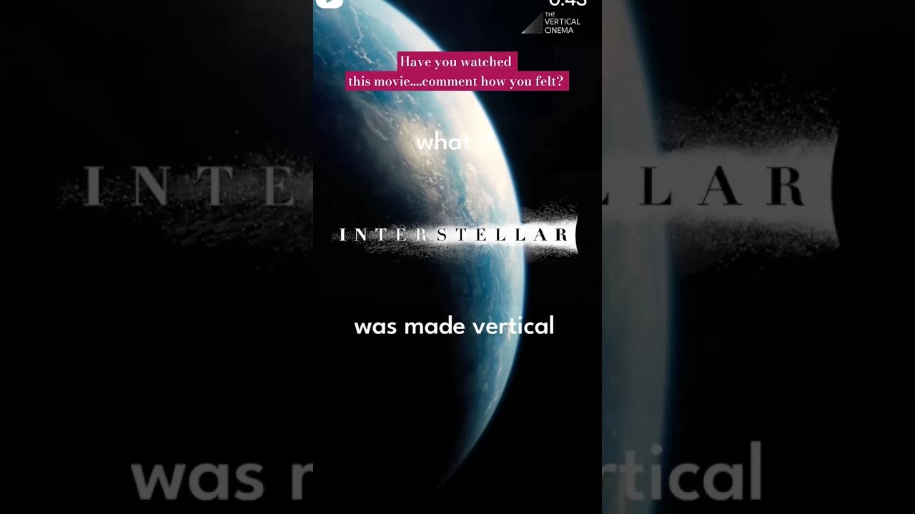 Interstellar movie #viralvideo #interstellar #shorts