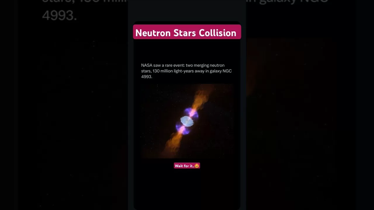 Neutron Stars Collision #neutronstars #spaceexploration #viralvideo #shorts