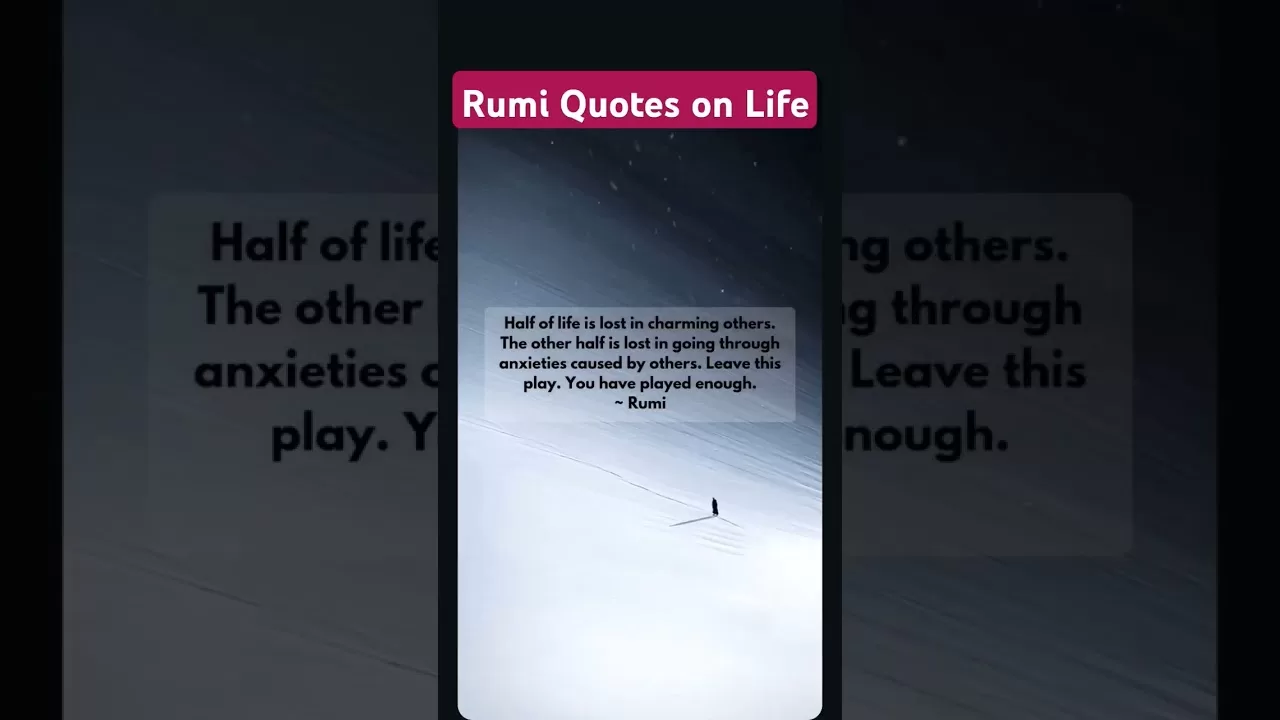 Rumi Quotes on Life #rumi #rumiquote #viralvideo #shorts