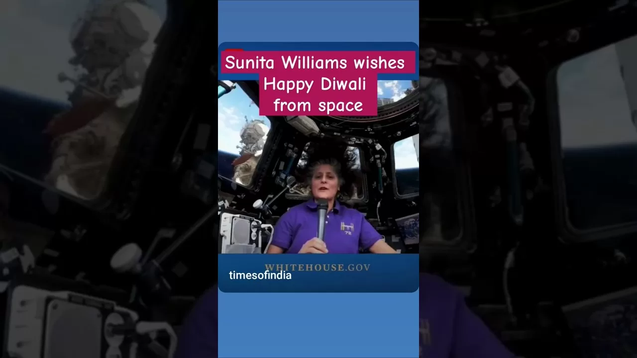 Sunita Williams wishes happy diwali #sunitawilliams #nasa #shorts