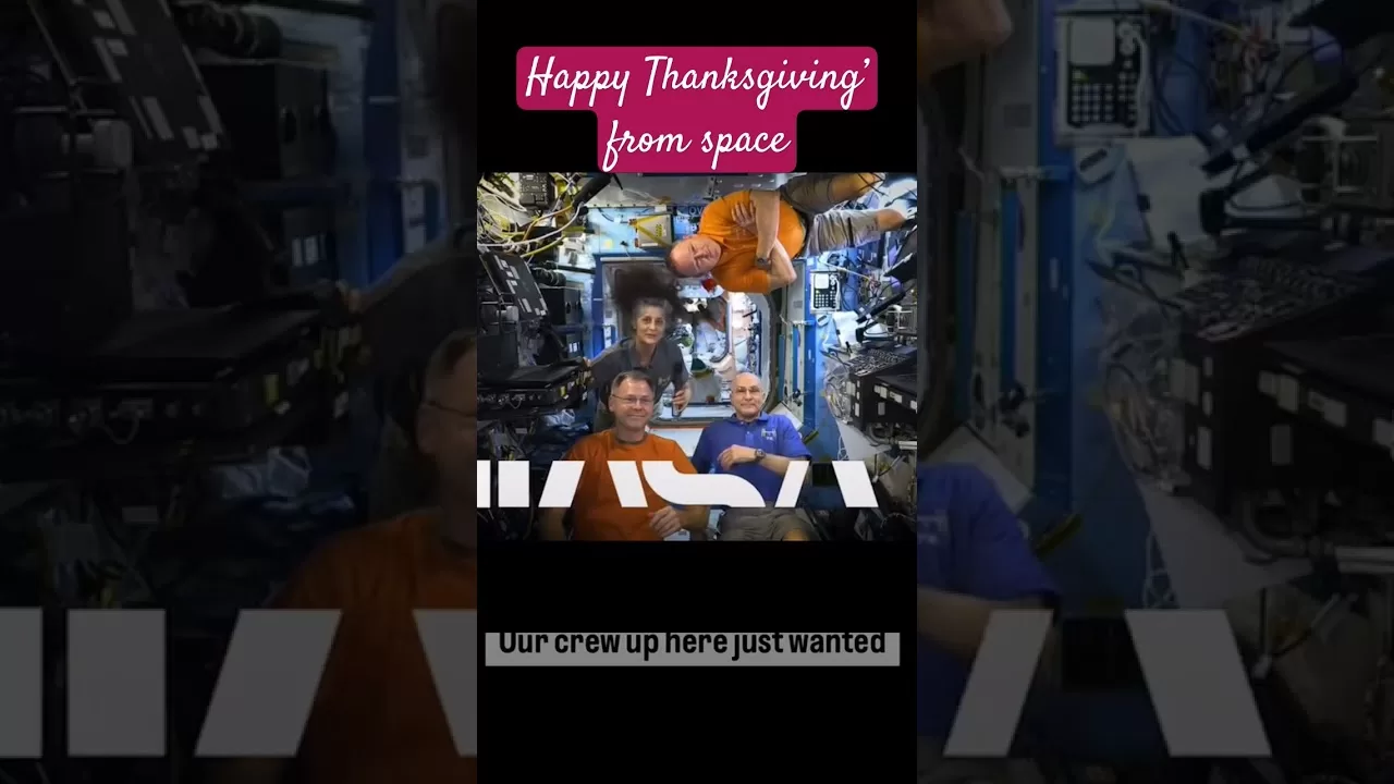 Sunita Williams - Happy Thanksgiving from Space #sunitawilliams #thanksgiving #nasa #shorts