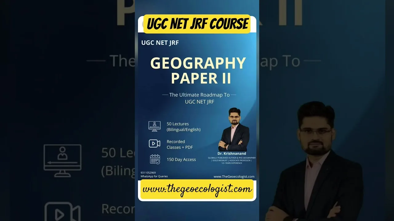 Crack UGC NET Geography paper 2 #thegeoecologist #shorts - TheGeoecologist